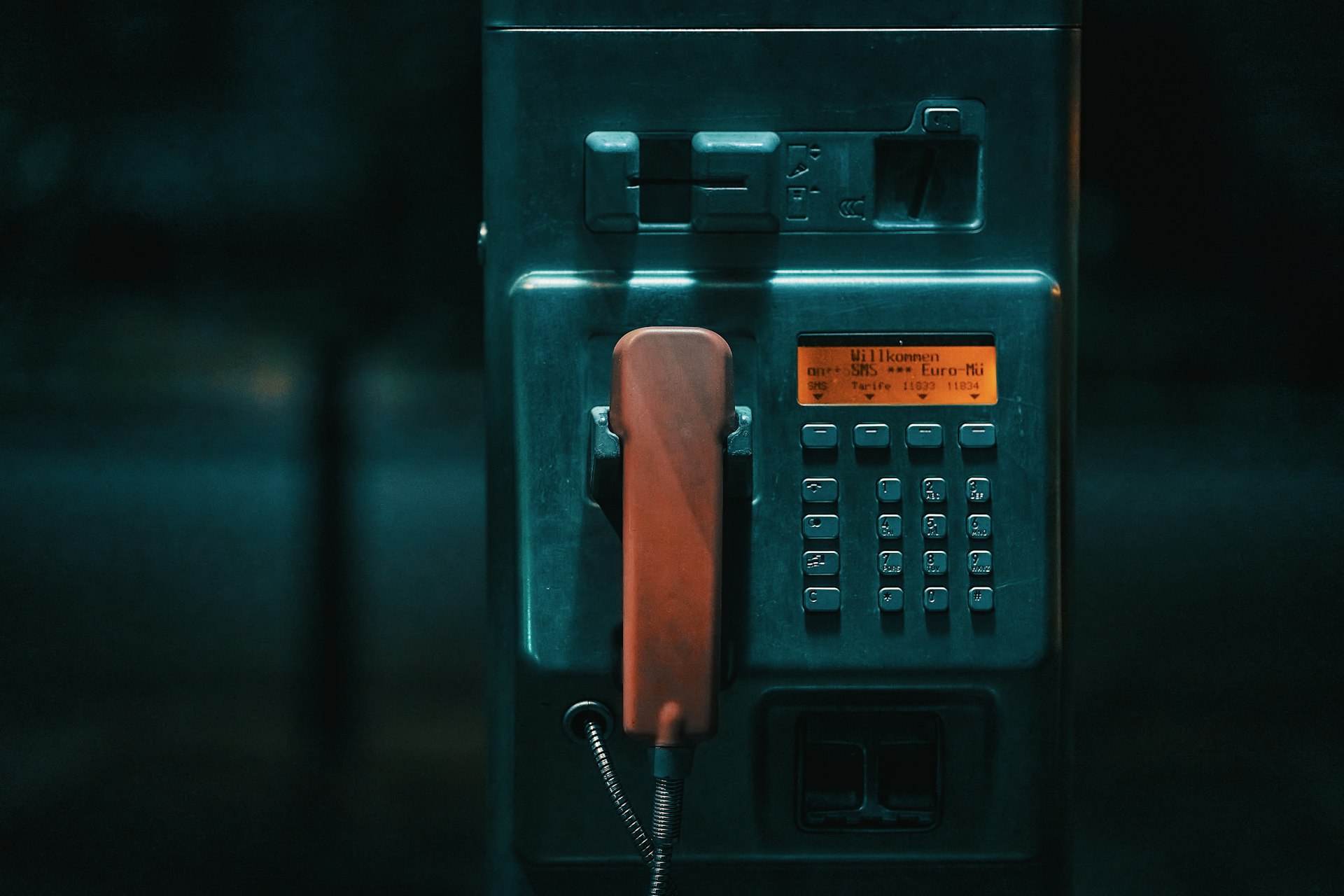 a close-up of a telephone